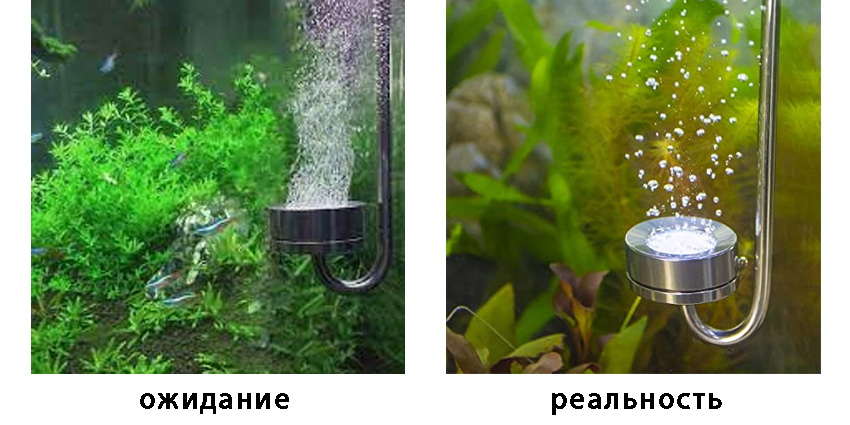 Сравнение работы металлических распылителей углекислого газа - диффузоров СО2