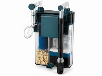 Фильтр навесной для аквариума до 60л TOP AQUA KY-400 PRO C, с фильтрующими наполнителями