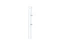 Трубка стеклянная для подачи корма AQUA-TECH Glass Feeder Tube 20см